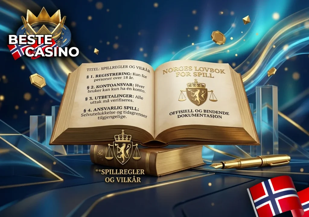 Generelle bruksvilkår og regler for spillere hos Beste Casino.